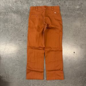 Vintage Y2K Dickies Skateboarding Loose Fit Wide Leg Flare Orange NWT 32x32